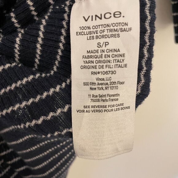 Vince Stripe Ribbed Top, Size S, Gently Used - Good Condition - Picture 9 of 9